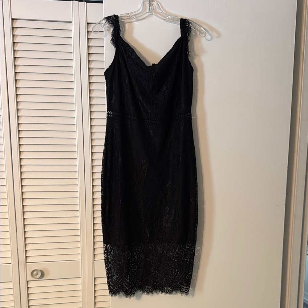 Elegant Black Lace Dress